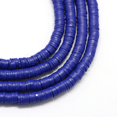 Handmade Polymer Clay Beads X-CLAY-R067-6.0mm-09-1