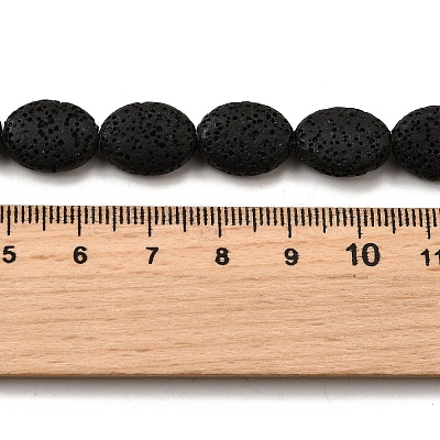 Dyed Natural Lava Rock Beads Strands G-A264-A02-01B-1