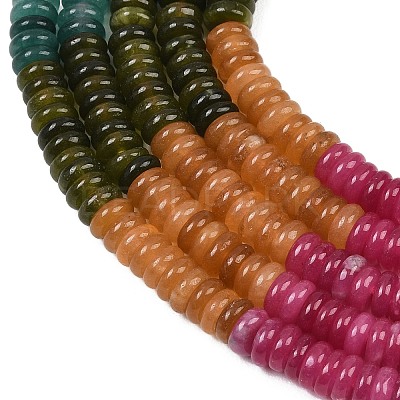 Dyed Natural White Jade Beads Strands G-H333-02D-1