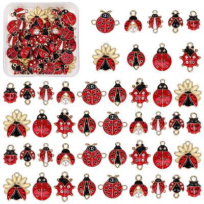 DIY Ladybug Jewelry Making Finding Kit FIND-SZ0003-45-1