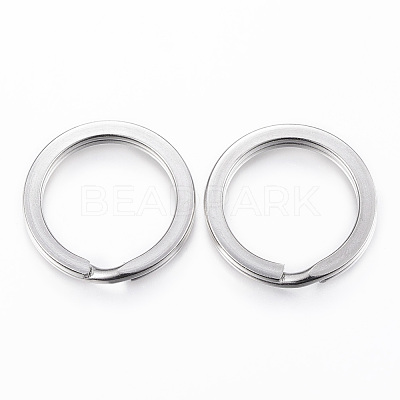 Tarnish Resistant 304 Stainless Steel Split Key Rings STAS-P177-2.2x28mm-P-1