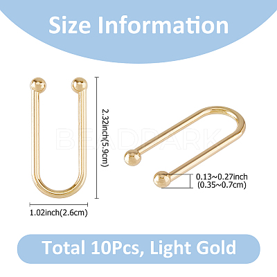 10Pcs Alloy Bikini Clips FIND-FH0009-23LG-1