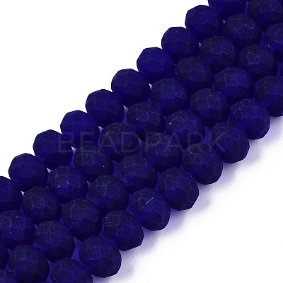 Transparent Glass Beads Strands X-EGLA-A044-T8mm-MD06-1