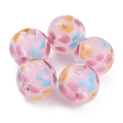 Round Lampwork Beads LAMP-H059-A06-1