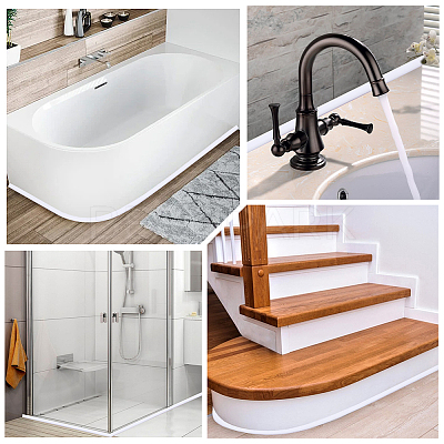 TPE Collapsible Shower Threshold Water Dam AJEW-WH20070-004C-01-1