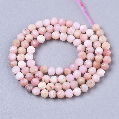 Natural Pink Opal Beads Strands G-R462-018C-AB-1