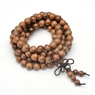 5-Loop Wrap Style Buddhist Jewelry BJEW-S125-22-1
