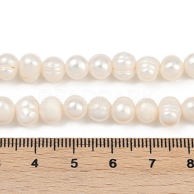 Natural Cultured Freshwater Pearl Beads Strands PEAR-I007-07Y-08A-1