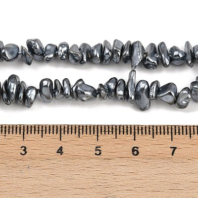 Electroplated Shell Pearl Beads Strands BSHE-H113-01C-1