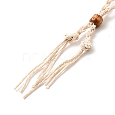 Braided Wax Rope Cord Macrame Pouch Necklace Making NJEW-J007-01-1