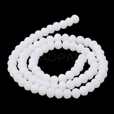Imitation Jade Solid Color Glass Beads Strands X-EGLA-A034-J4mm-MD05-1