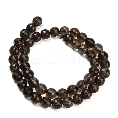 Natural Smoky Quartz Beads Strands G-C280-B09-8mm-1