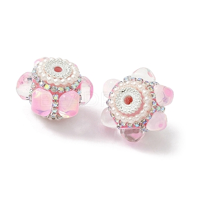Sparkling Acrylic Rhinestone Beads CLAY-NH0003-01S-1