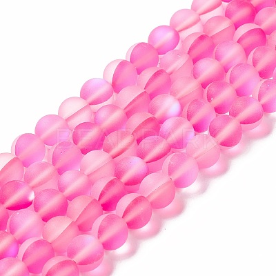 Synthetic Moonstone Beads Strands G-E573-01B-05-1