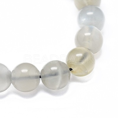 Natural Grey Moonstone Beads Strands G-F632-24-05-1