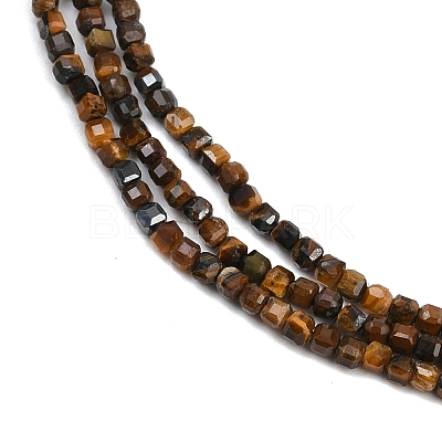Natural Tiger Eye Beads Strands G-P457-B01-51-1