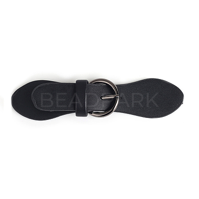 Black PU Leather Buckles FIND-WH0111-285B-1