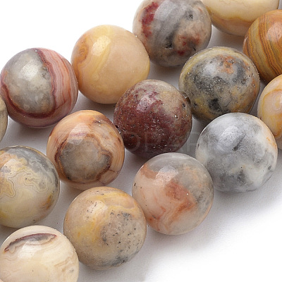 Natural Crazy Lace Agate Beads Strands G-S259-38-8mm-1