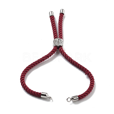 Twisted Nylon Cord Silder Bracelets DIY-B066-03P-06-1