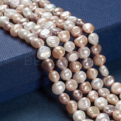 Natural Cultured Freshwater Pearl Beads Strands PEAR-T003-09-1