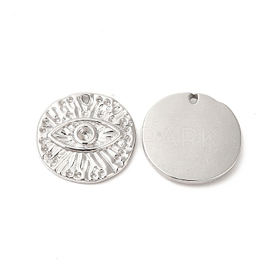 Tarnish Resistant 304 Stainless Steel Pendant Rhinestone Settings STAS-L268-021P-1