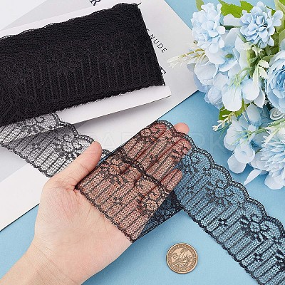 Polyester Lace Trim OCOR-WH0071-035B-1