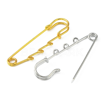 8Pcs 2 Colors Stainless Steel Safety Pins STAS-YW0001-38-1