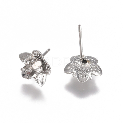 Tarnish Resistant 304 Stainless Steel Stud Earring Findings STAS-G225-16P-1