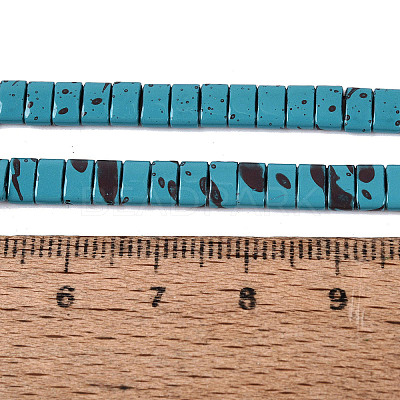 Spray Painted Synthetic Non-magnetic Hematite Bead Strands G-T124-02B-1-1