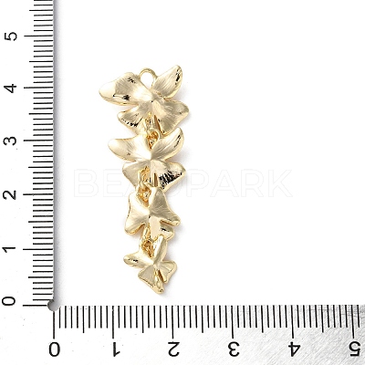 Brass Connector Charms KK-S513-02C-G-1
