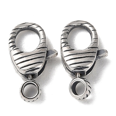 925 Thailand Sterling Silver Lobster Claw Clasps STER-D003-35AS-1