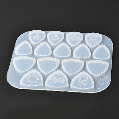 Guitar Pick Shape Silicone Molds DIY-P025-05-1