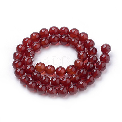 Natural Carnelian Beads Strands G-S259-32-8mm-1