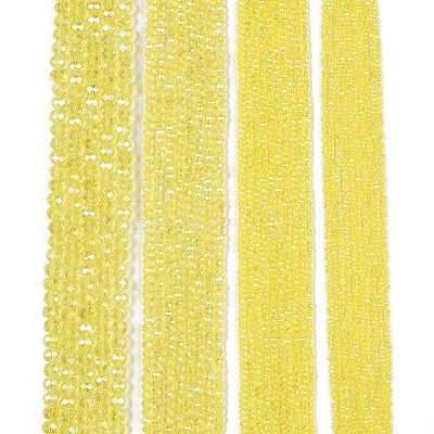 Electroplate Glass Beads Strands EGLA-A044-T4mm-B29-1