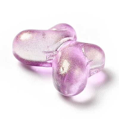 Transparent Baking Paint Glass Beads GLAA-F115-01-1