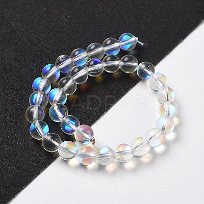 Synthetic Moonstone Beads Strands X-G-P528-J01-13-1