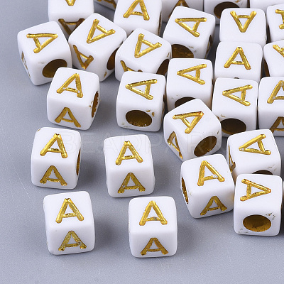 Plating Acrylic Beads SACR-S297-09A-1