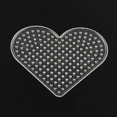 Heart ABC Plastic Pegboards used for 5x5mm DIY Fuse Beads DIY-Q009-14-1