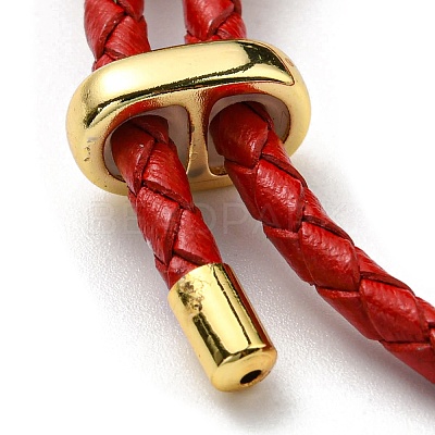 Leather Braided Cord Bracelets BJEW-G675-06G-15-1