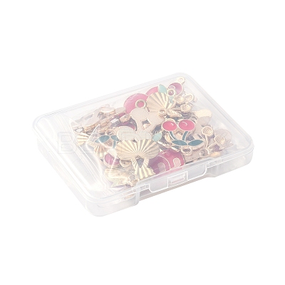 38Pcs Alloy Enamel Pendants ENAM-FS0002-71-1