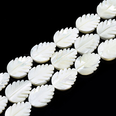 Natural Trochid Shell/Trochus Shell Beads Strands SSHEL-N034-136A-01-1