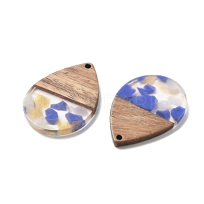 Resin and Walnut Pendants FIND-R051-15B-1