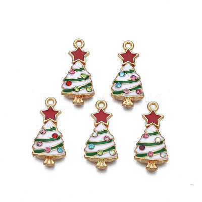 Rack Plating Alloy Enamel Pendants LS-X-ENAM-N055-148B-1