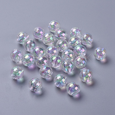Eco-Friendly Transparent Acrylic Beads PL735-2-1