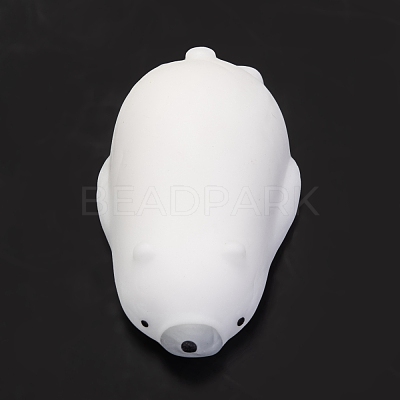 Polar Bear Shape Stress Toy AJEW-H125-31-1
