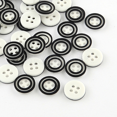 4-Hole Plastic Buttons BUTT-R034-030-1