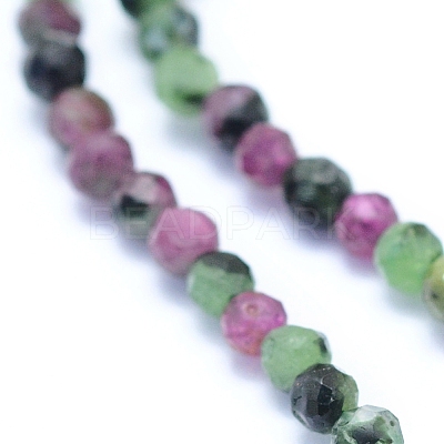 Natural Ruby in Zoisite Beads Strands G-I279-E02-01-1
