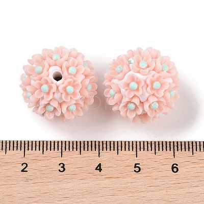 Handmade Polymer Clay Rhinestone Beads CLAY-H003-03C-1