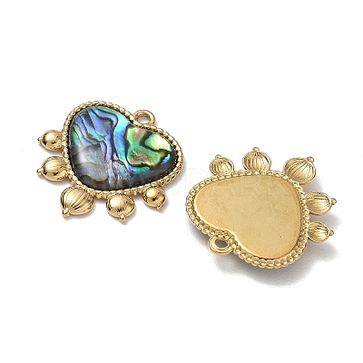 Natural Paua Shell Pendants SA-CBA11D7-22B-G-1