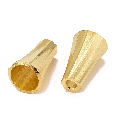 Golden Brass Bead Cone Caps X-KK-E362-G-1